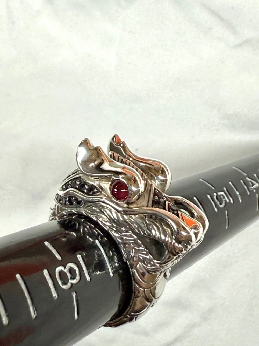 Authentic John Hardy Dragon ring size 7 sterling silver